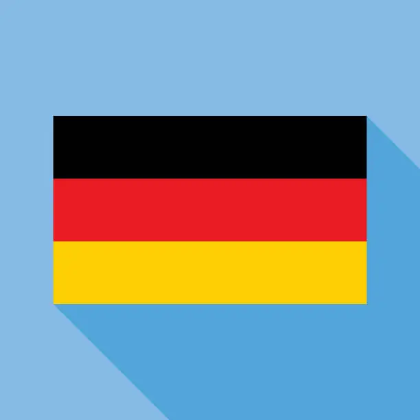 Vector illustration of Blue Germany lag Icon