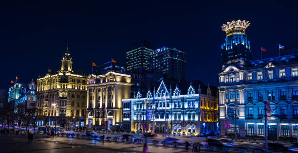 istock Shanghai Bund - China - At night 1049157734
