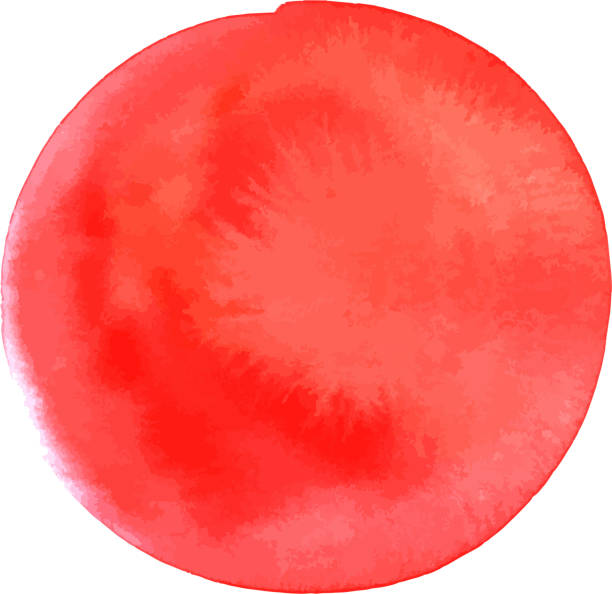 абстрактная художественная яркая красная текстура акварели - japan spain stock illustrations