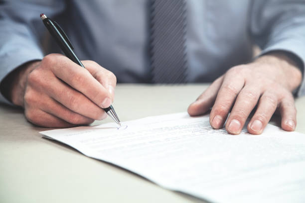 istock Businessman signing contract. Business concept 1049174852
