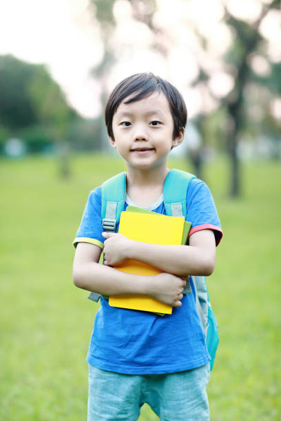 istock Little boy going to school 1049180450