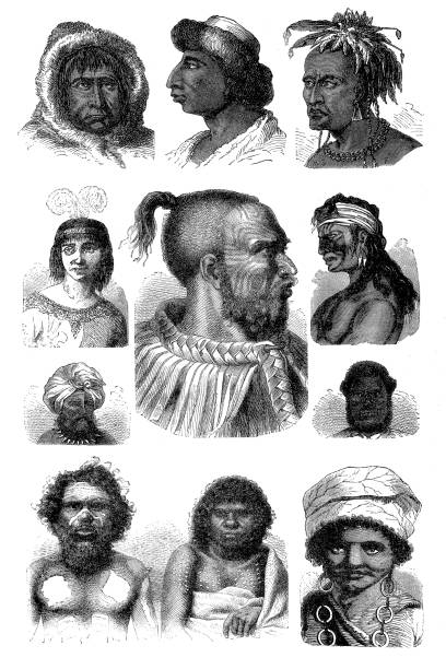 ludzie z ameryki, oceanii i australii - aboriginal stock illustrations
