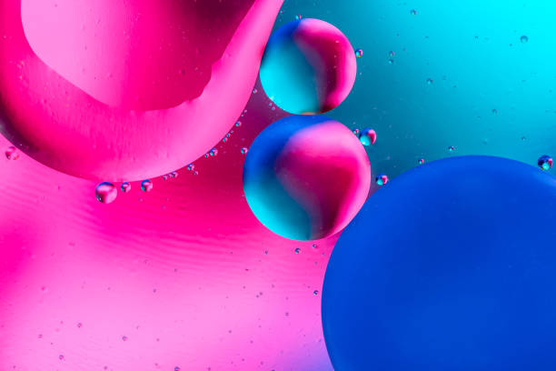 istock Abstract background with colorful gradient colors. Oil drops in water abstract psychedelic pattern image. 1049195142
