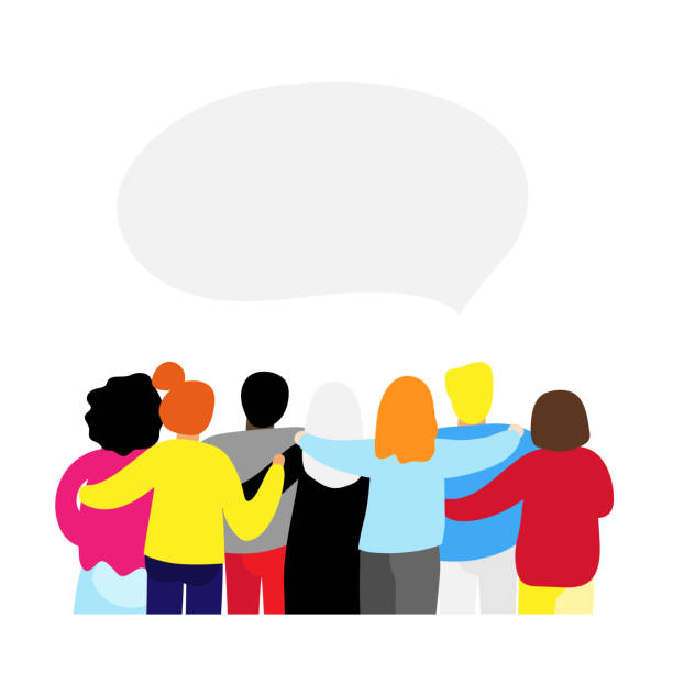 Ilustración de Amigos Para Siempre Agradable Grupo De Personas Soporte Y Abrazos Juntos y más Vectores Libres de Derechos de Comunidad - iStock Ilustración de Amigos Para Siempre Agradable Grupo De Personas Soporte Y Abrazos Juntos y más Vectores Libres de Derechos de Comunidad - iStock