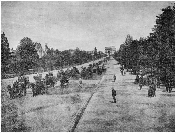 istock Antique photograph: Bois de Boulogne, Paris, France 1049220268