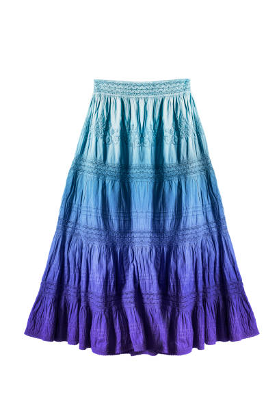 istock Blue skirt isolated 1049222510