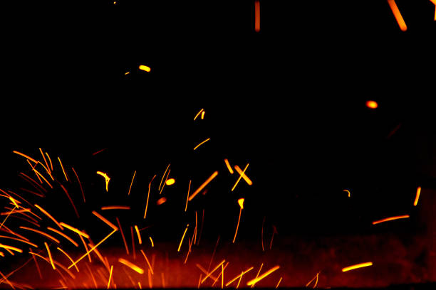 istock Fire sparks in the air near the forge 1049241540