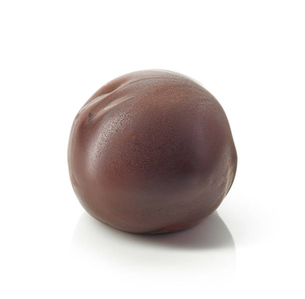 tartufo al cioccolato - truffle chocolate candy chocolate candy foto e immagini stock