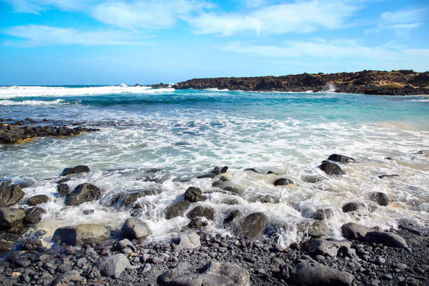 Landscape of Lanzarote Island, Canaries, Spain