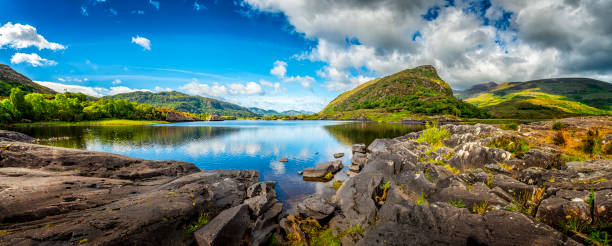 panorama of typical landscape in Ireland