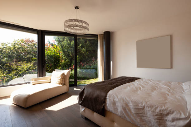 istock Elegant bedroom in modern apartment 1049263328