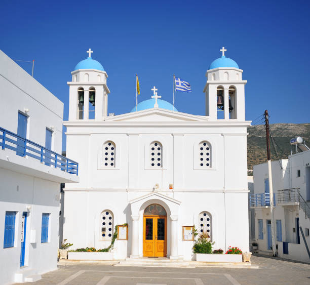 istock Greek church on Paros island on summer 1049266480