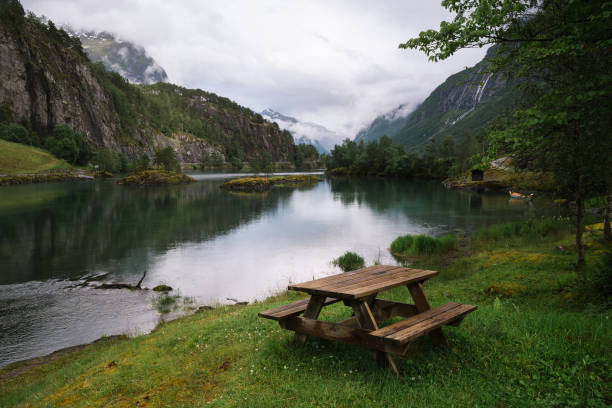 istock Lovatnet Lake in Lodal valley, Norway 1049273468