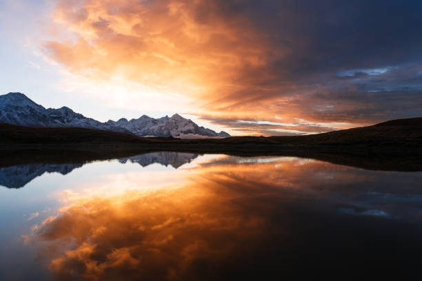 istock Mountain lake Koruld, Samegrelo-zemo Svaneti, Georgia 1049273994