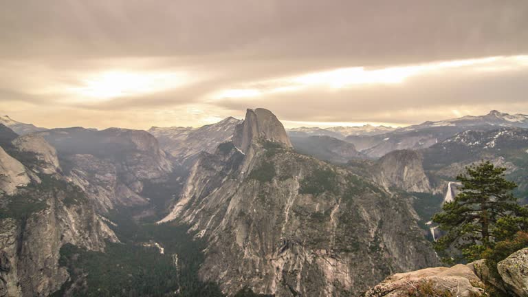 Yosemite National Park Nature, Landscape Hyperlapse - Motion Timelapse