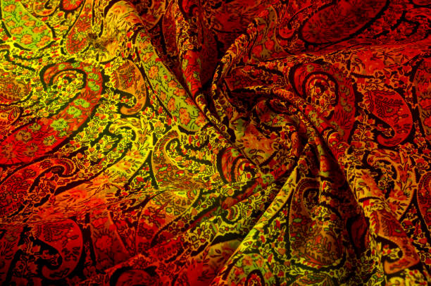 istock Texture background pattern.  Paisley vintage floral motif ethnic seamless background. Abstract lace pattern. Imitation of a textile factory. Hand-painted colorful wallpaper 1049282040
