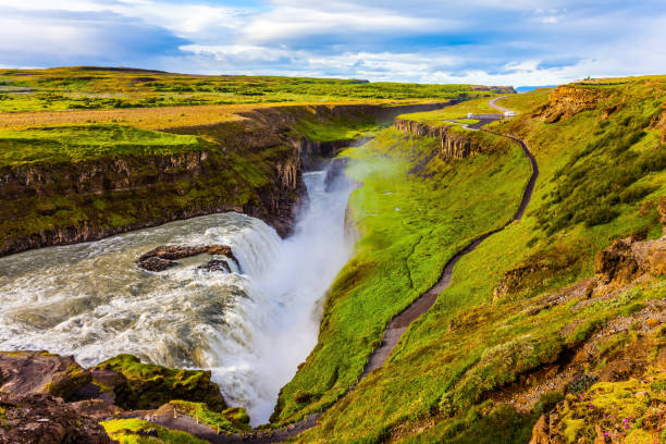 istock On the shore is a path for tourists 1049292918
