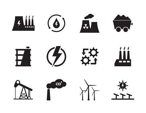 Energy and Industry Icon Set