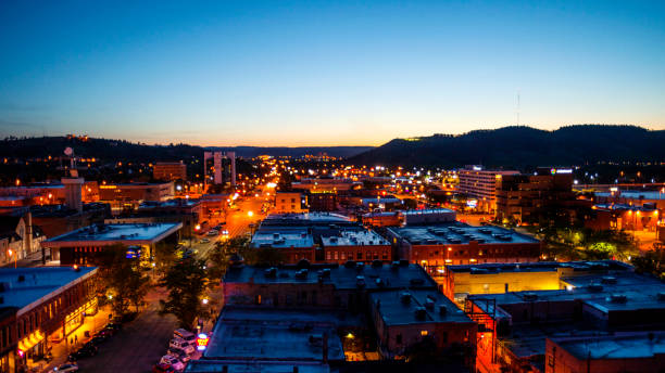 istock Rapid City after sunset, South Dakota 1049306962