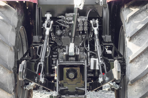 istock rear, vehicle, car, towing, motor, private, part, tractor-mounted, for, type, accident, load, payload, road, safety, attach, tension, approval, metal, transport, transportation, brake, clutch, safe, risk, silver, springtime, yielding, work, equipment, mou 1049313886