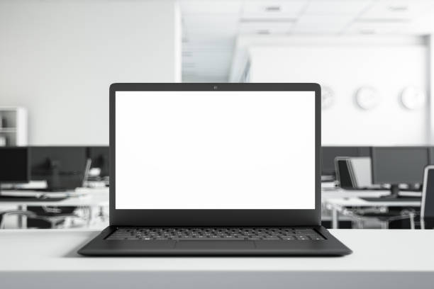 Mock Up Laptop Screen at the Office