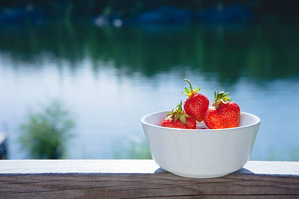 Strawberries stock photo