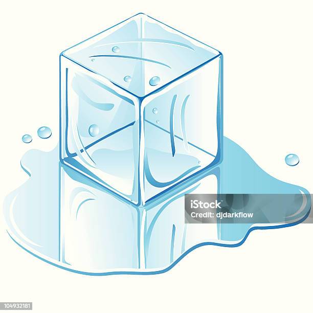Cubetto Di Ghiaccio - Immagini vettoriali stock e altre immagini di Cubetto di ghiaccio - Cubetto di ghiaccio, Scontornabile, Acqua