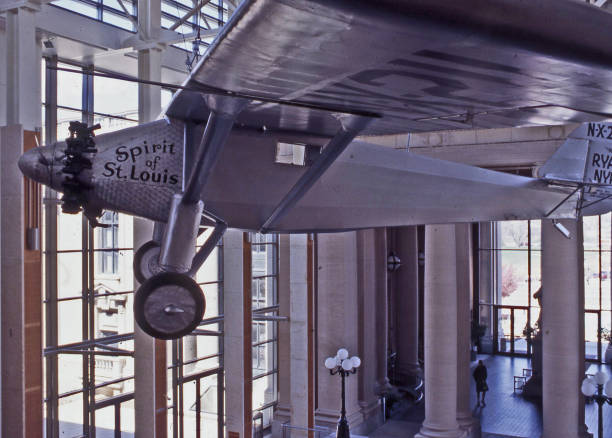 a replica of Lindberg's famous plane