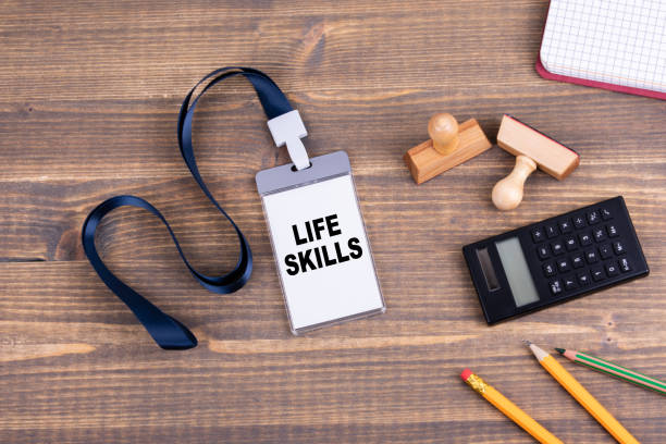 istock Life Skills, card with text 1049328920