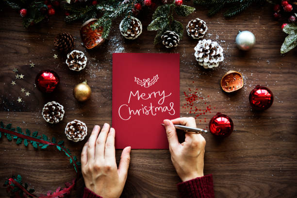 istock Christmas wishing card 1049332202