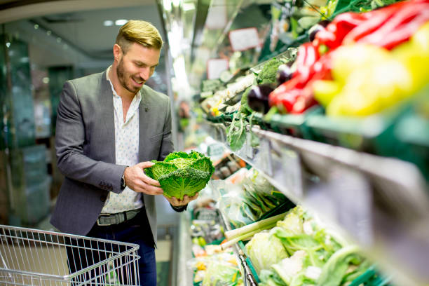istock Man in supermarket 1049335098