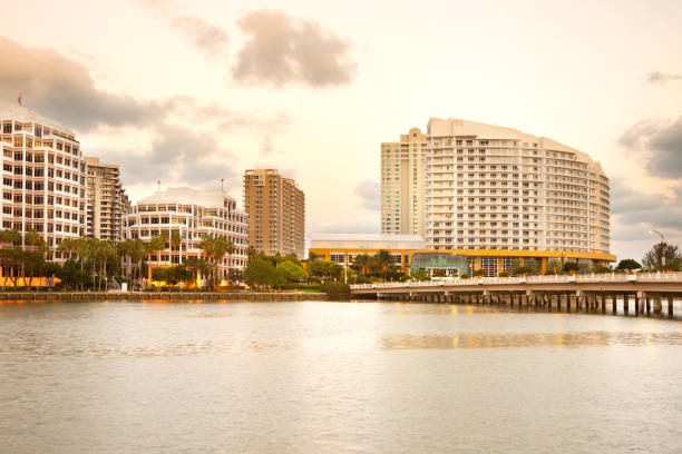 istock Brickell Key and Brickell Key Drive, Miami 1049338506