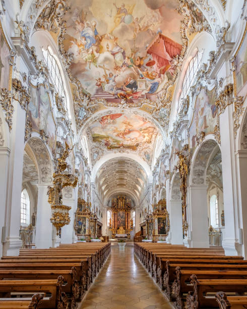 istock Steingaden Abbey, founded in 1147 (Romantic Road, Bavaria, Germany) 1049339992