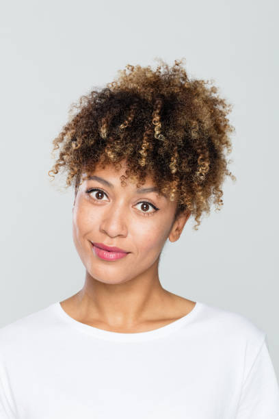 istock Confident afro american woman staring at camera 1049341754