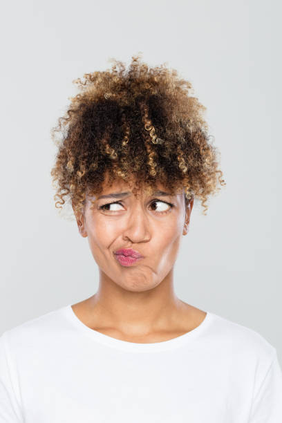 istock Afro american woman looking disappointed 1049345452