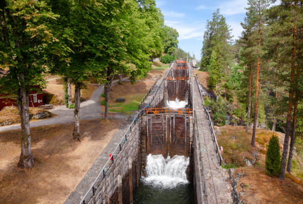 istock Vrangfoss staircase locks Telemark Canal Telemark Norway 1049346032