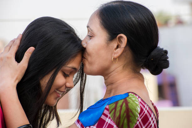 mother and daughter love bonding
