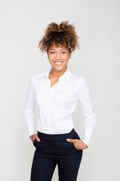 istock Confident afro american businesswoman 1049349596