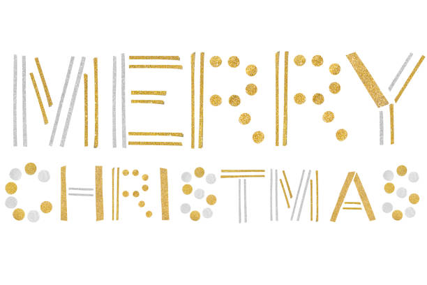 istock Merry christmas text paper cut on white background 1049350806