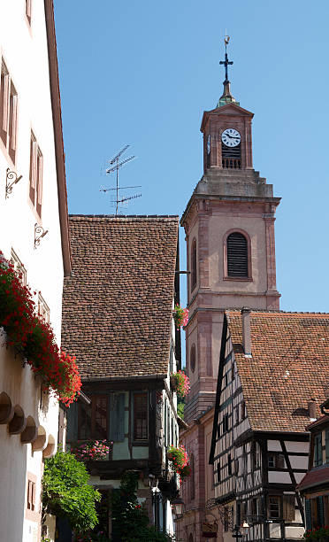 istock Riquewihr church tower 104935196