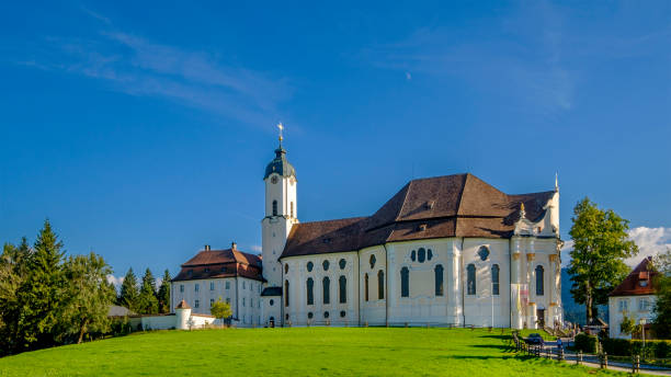 wieskirche, church of wies, rococo building dating to 18th century, listed in the unesco world heritage sites (romantic road, bavaria, germany) - 2586 imagens e fotografias de stock