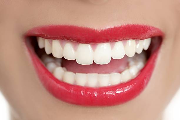 istock Beautiful woman perfect teeth smile 104935797