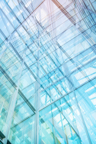 istock Abstract bright future, finance buildings seen from below 1049358340