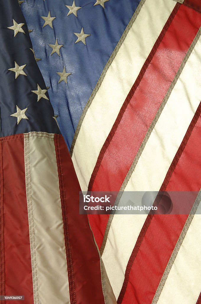 Curado bandera estadounidense - Foto de stock de Fondos libre de derechos