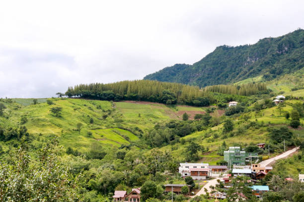 istock Grassland on the mountain against sky 1049362596