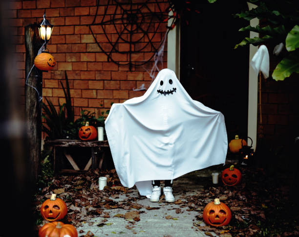 istock Ghost costume for Halloween party 1049365424