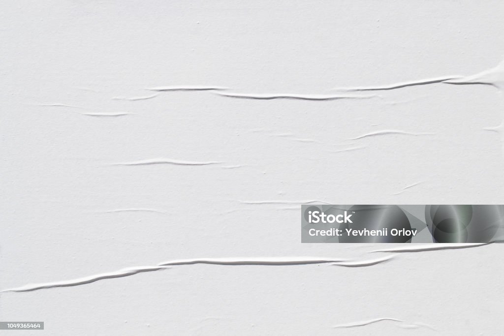 Texture poster piegata bianca - Foto stock royalty-free di Texture - Descrizione generale