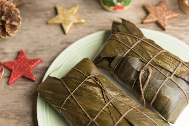 istock Hallacas, typical dish of Venezuela. 1049366056