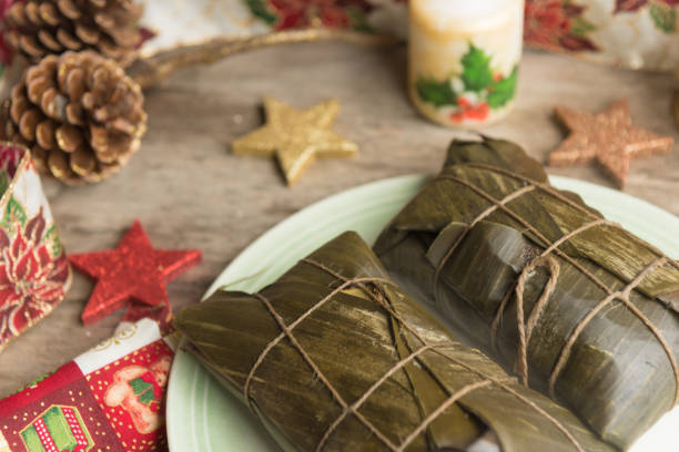 istock Hallacas, typical dish of Venezuela. 1049366060