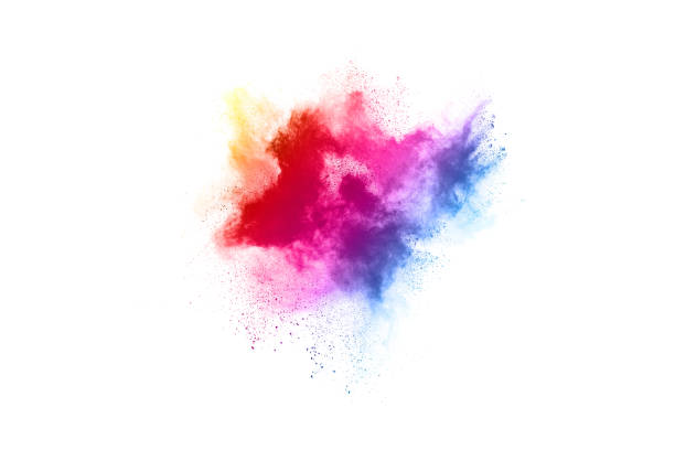 istock abstract powder splatted background. Colorful powder explosion on white background. Colored cloud. Colorful dust explode. Paint Holi. 1049369672